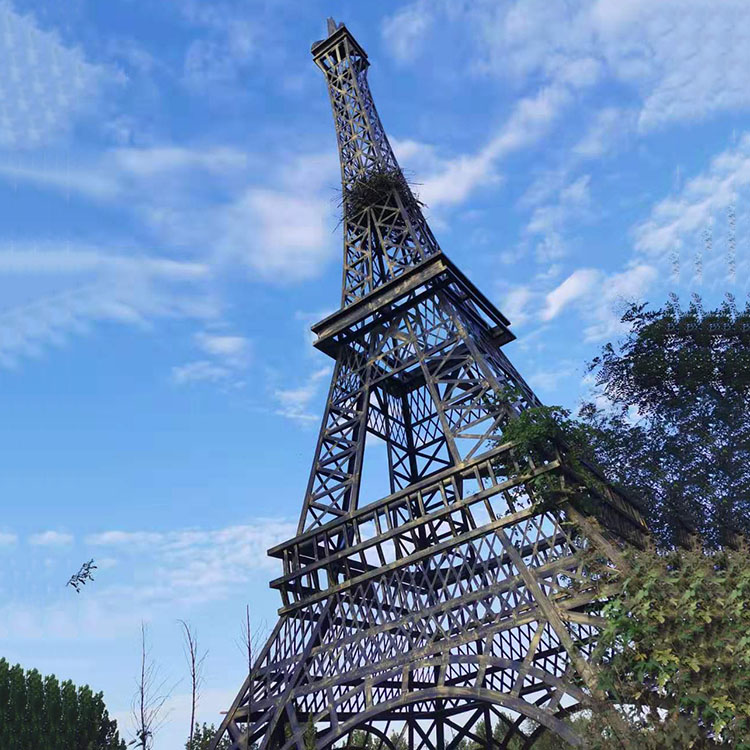 10米精品法国建筑巴黎铁塔专业生产制作大型户外景观埃菲尔铁塔