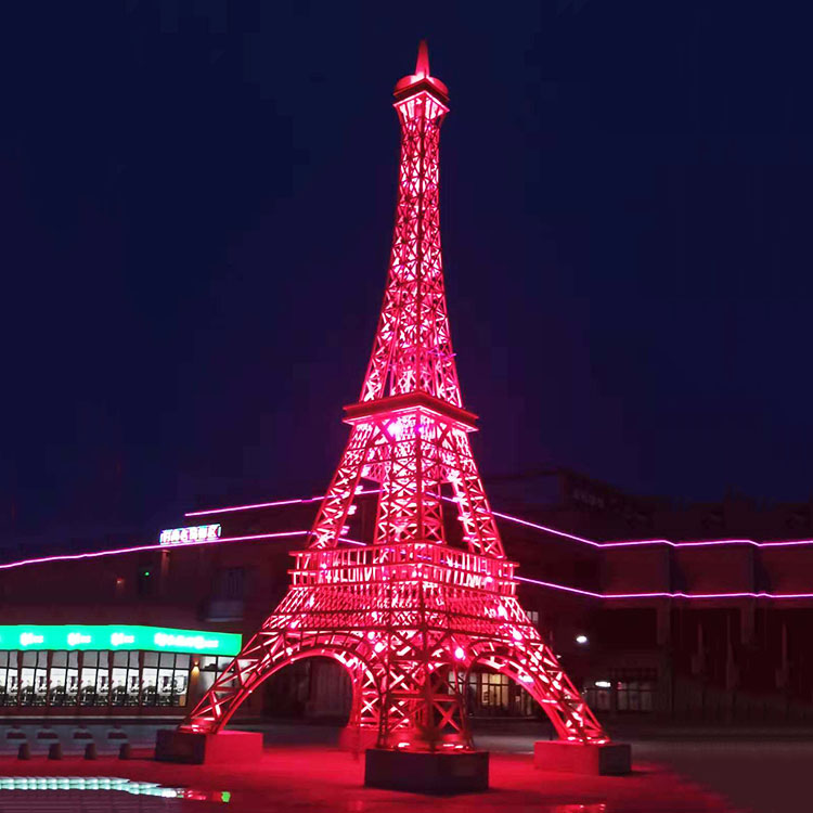 法国巴黎艾菲尔铁塔源头生产厂家室内户外红色白色古铜色七彩铁塔