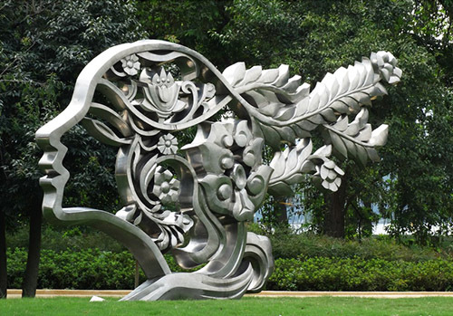 厂家定制不锈钢雕塑 抽象广场大雕塑锻造不锈钢雕塑 抽象雕塑