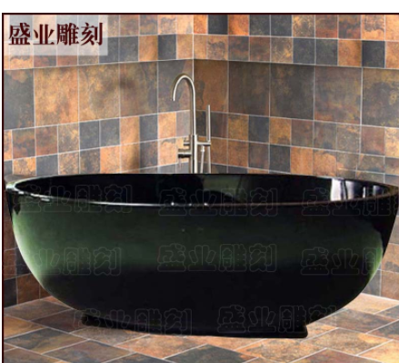 专业生产大理石浴缸古典独立浴盆酒店浴缸元宝浴缸