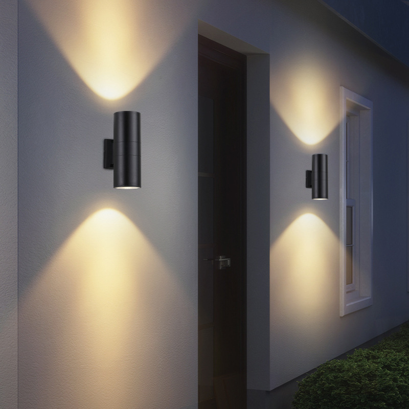 双头射灯户外防水大壁灯LED外墙壁灯创意简约别墅室外工程庭院灯