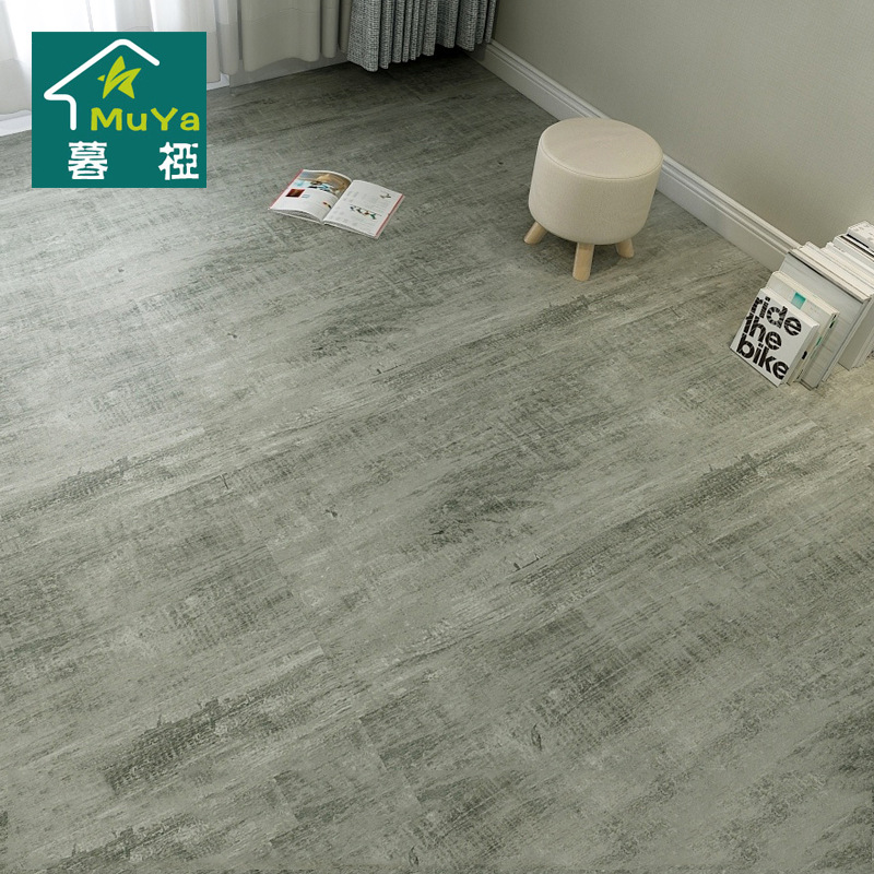 PVC地板 石塑地板加厚耐磨塑胶地板贴 防水自粘地板贴纸v